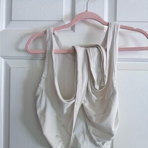 lululemon athletica Cream Racerback Sports Bra